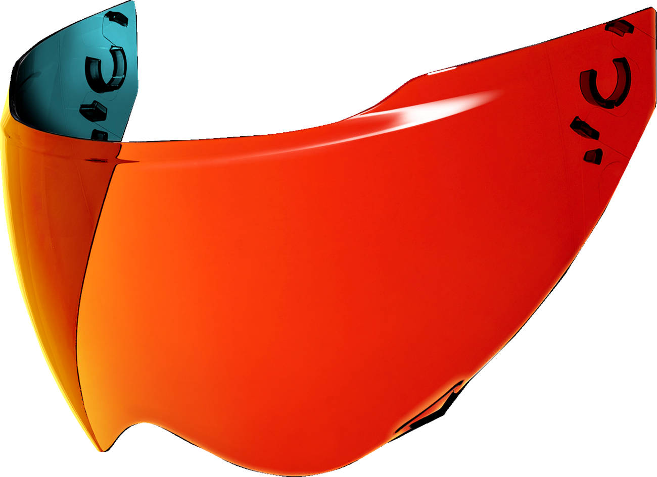 Bill's Exhausts ICON Domain™ Shield helmet part in RST Red with model 22.06, featuring a clear visor and red accents.