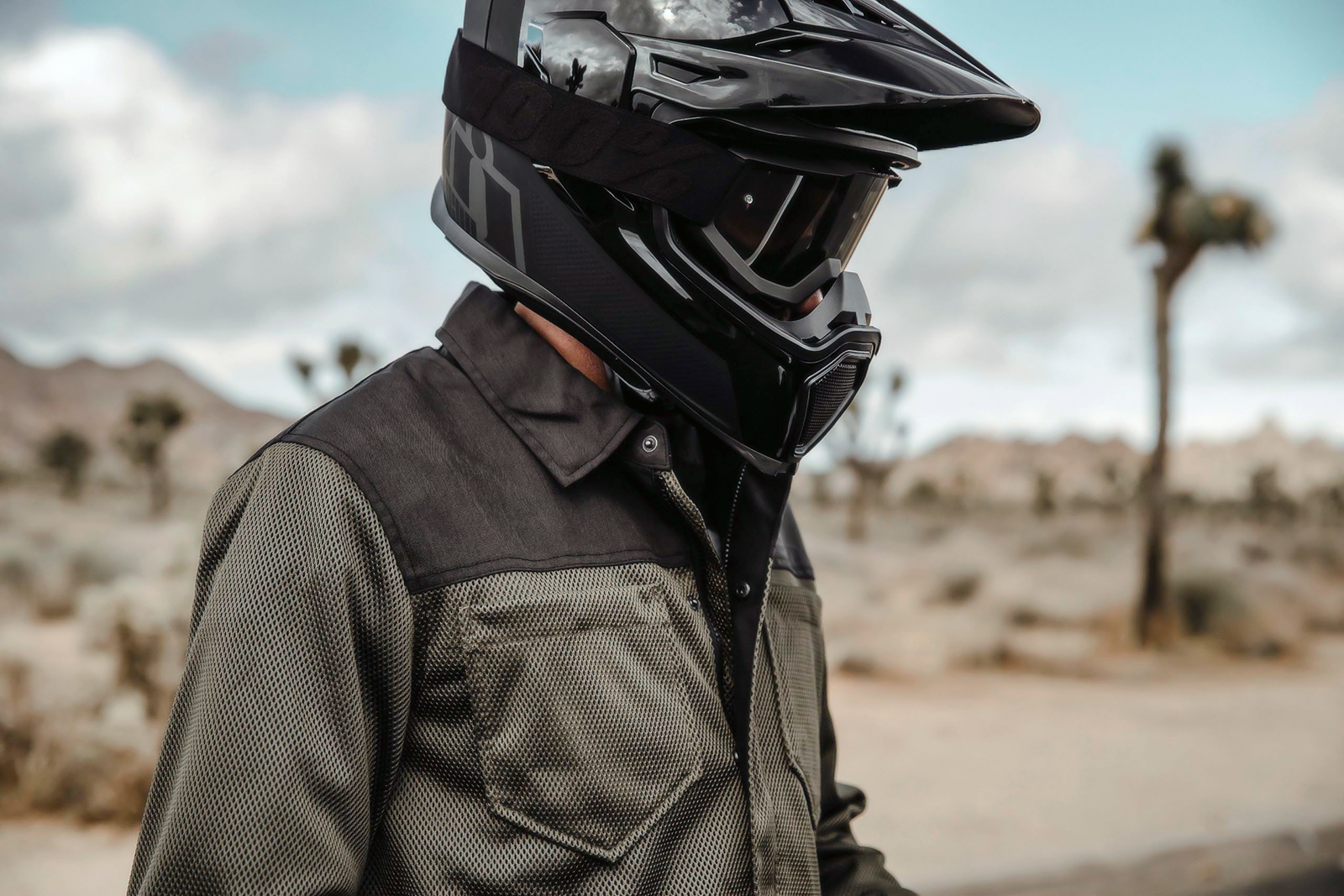 Black ICON Airflite™ Peak helmet part with vent openings, designed for ICON motorcycle helmets, by Bill's Exhausts.