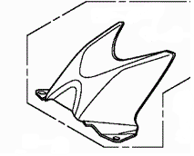 2012 Honda CBR250R Fuel Tank Cover Assembly - Howling Moto