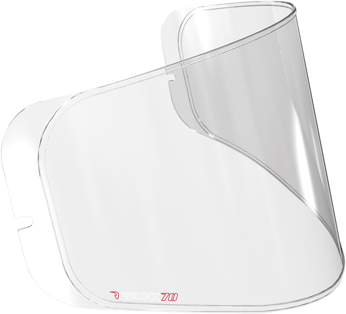 Clear ICON Pinlock® Insert Lens for Optics™ helmets, compatible with Airform, Airmada, and Airframe Pro™ helmets.