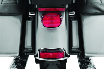 Kuryakyn Tracer LED inserts for saddlebag supports in black, designed for motorcycle luggage support enhancement.