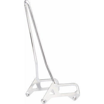 Chrome BILTWELL EXFIL Sissy Bar XL for motorcycles, featuring sturdy metal construction and sleek design.