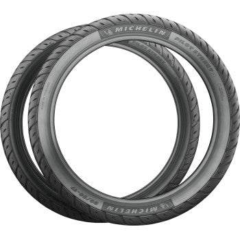 Michelin Pilot Street 2 motorcycle tire, 80/90-14 size, front or rear, with tread pattern visible on a black rubber tire.