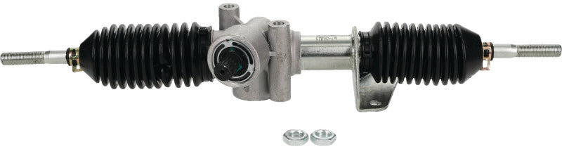 QuadBoss steering rack assembly for Can-Am Maverick and Commander models, featuring durable components and precise steering control.
