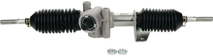 QuadBoss steering rack assembly for Can-Am Maverick and Commander models, featuring durable components and precise steering control.