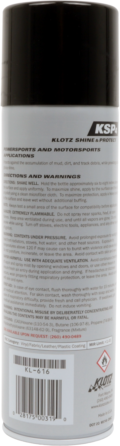 KLOTZ KSP4 Shine & Protect car surface coating in 10 oz bottle, applied to vehicle paint for glossy finish and protection