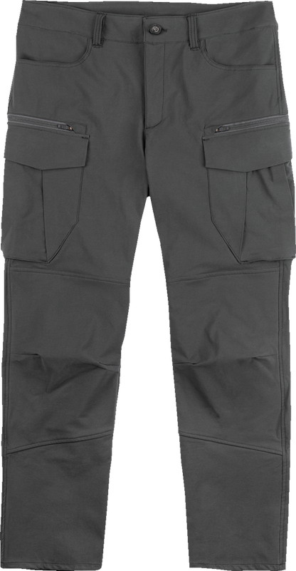 Black ICON Superduty3 pants by Bill's Exhausts, size 38, featuring durable fabric and functional design.