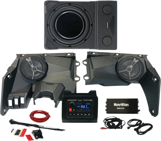Bill's Exhausts NAVATLAS Zone 3 X3 X35ZONE3 speakers, compact audio kit with sleek design for high-quality sound.