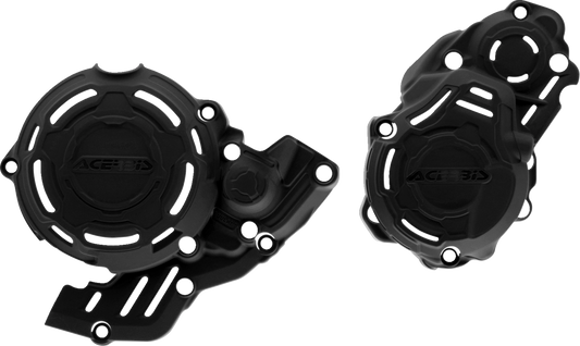 Black Acerbis X-Power Kit body for Gas Gas, Husqvarna, KTM motorcycles, designed for improved performance and durability.