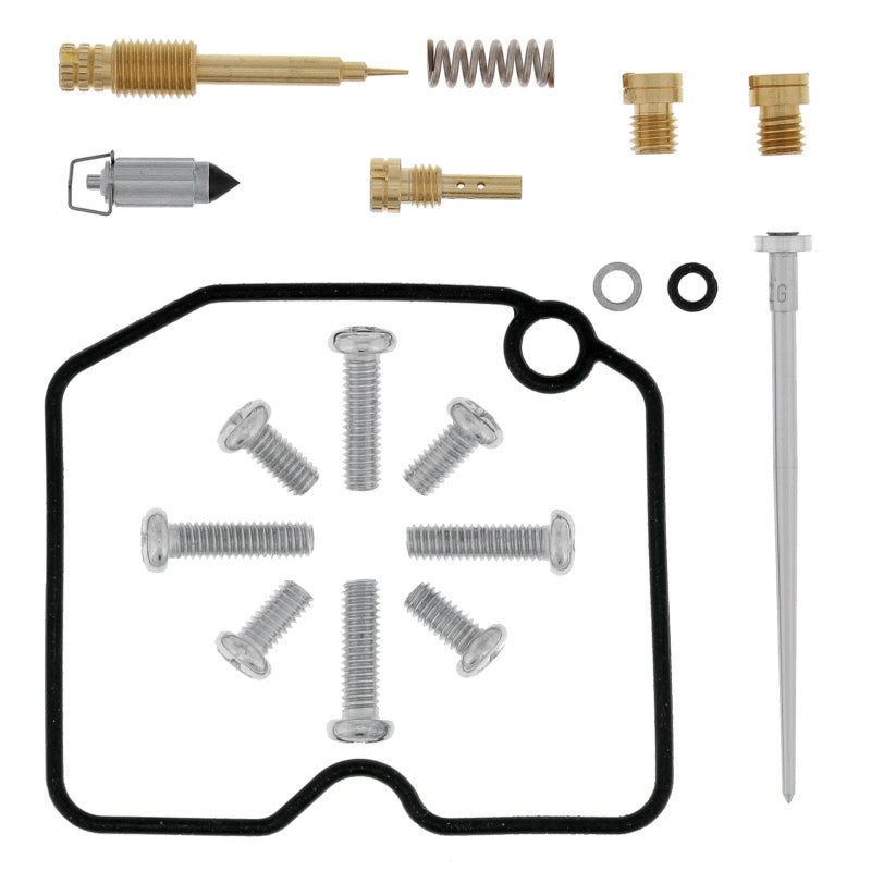 QuadBoss Arctic Cat 400 4x4 FIS AT carburetor repair kit part #418044, featuring various replacement components.