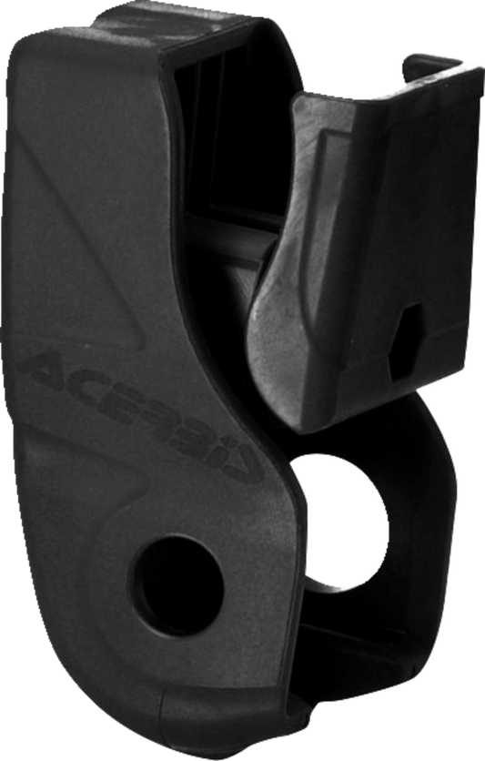 Black Acerbis linkage guard body part, designed for motorcycle protection, with durable material and sleek finish.