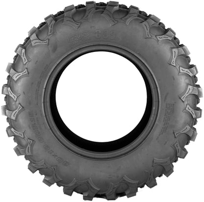 QuadBoss QBT889 30x10R14 loose terrain tire for powersports vehicles, showing rugged tread pattern and sidewall details.