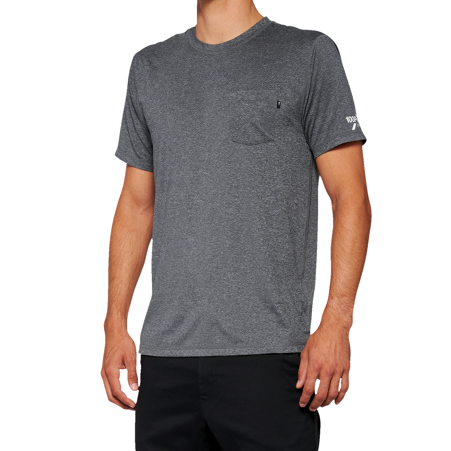 Charcoal Bill's Exhausts Mission Athletic T-Shirt in large size, featuring a classic crew neck and athletic fit.