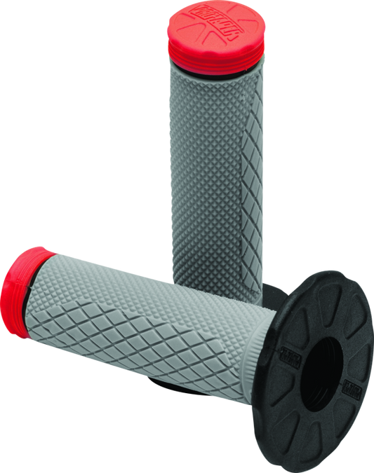 ProTaper, ProTaper Tri Density Full Diamond MX Grips - Red for Motocross and Powersports