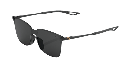 100% Legere Sunglasses - Square - Polished Black - Smoke 60020-00000 - Howling Moto