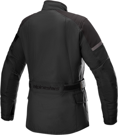 Black ALPINESTARS Stella Gravity motorcycle jacket in large size, featuring durable material and stylish design.