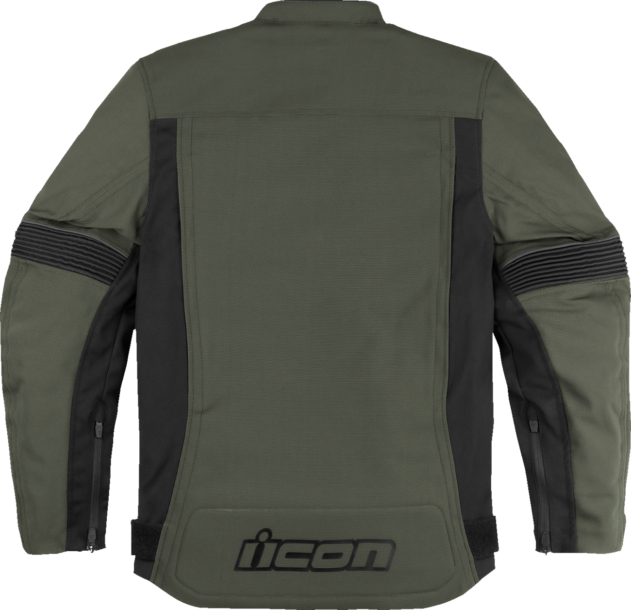 Bill's Exhausts ICON Slabtown Jacket in green, medium size, showcasing the stylish design and fabric texture.