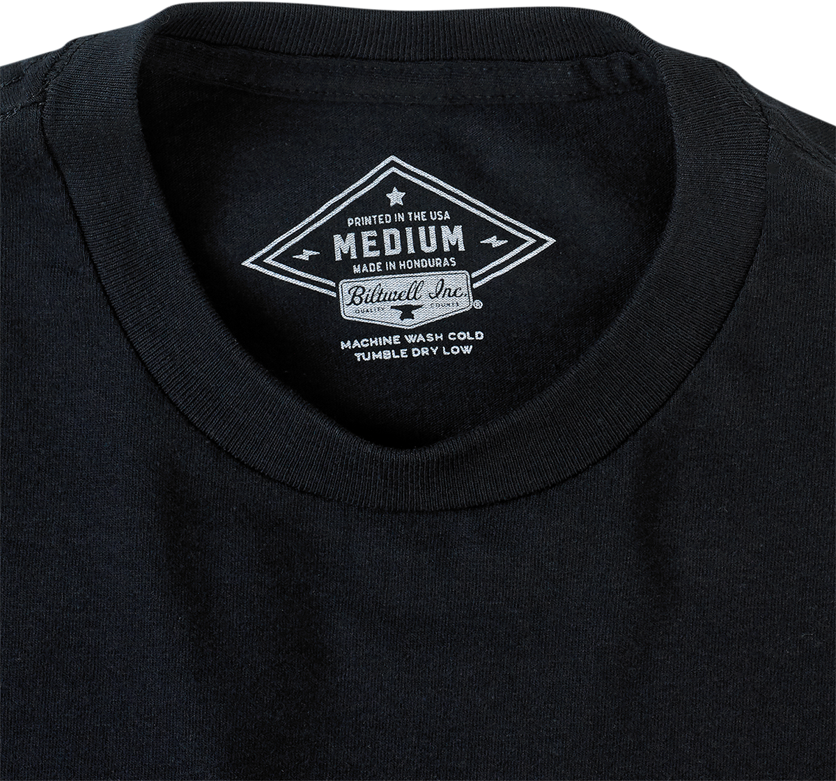 Black BILTWELL Go Ape T-Shirt in small size, featuring a graphic design, made by Bill's Exhausts.