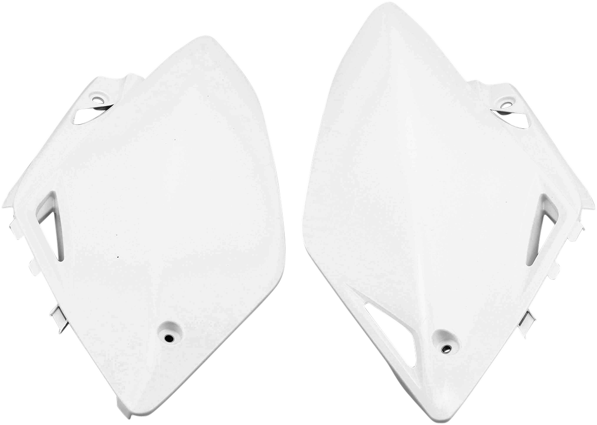 Acerbis white side panel body part for motorcycles, featuring the Acerbis logo and sleek white finish.