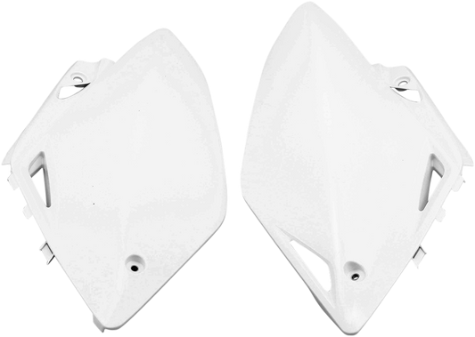 Acerbis white side panel body part for motorcycles, featuring the Acerbis logo and sleek white finish.