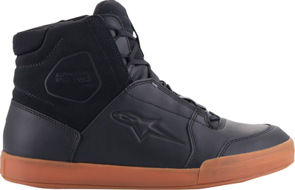 Alpinestars Chrome waterproof shoes in black and brown, US 7.5, featuring a sleek design and sturdy construction.