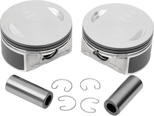 DRAG SPECIALTIES Twin Cam piston kit with multiple pistons and components for Harley-Davidson Twin Cam engines