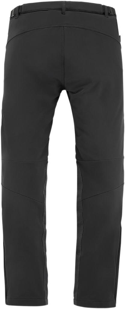 Black ICON Women's Hella2™ Pants, size 14, featuring a sleek design and comfortable fit, made by Bill's Exhausts.