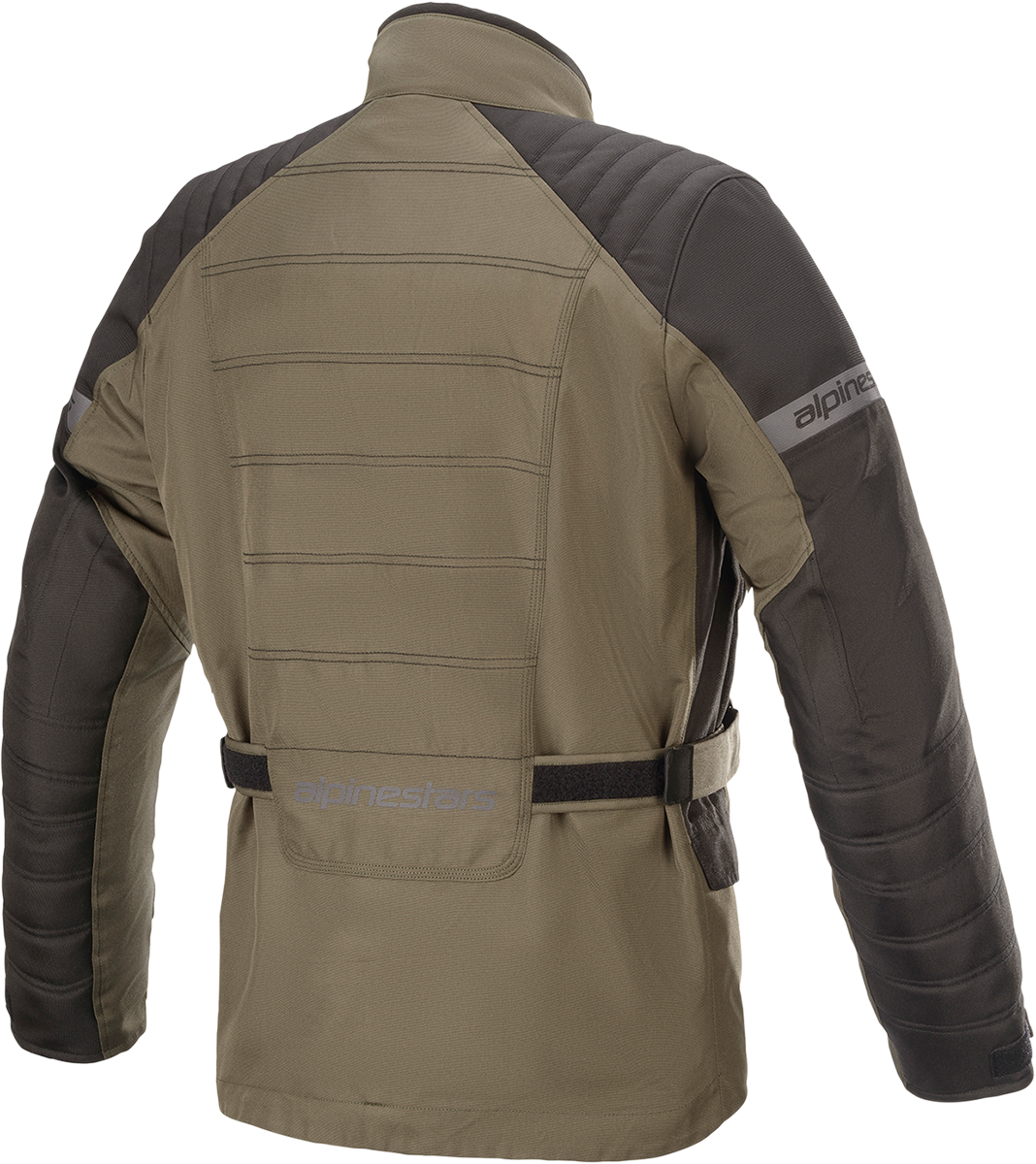Alpinestars Gravity Drystar® motorcycle jacket in green, small size, featuring protective armor and breathable fabric.