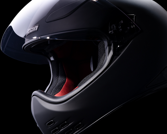 Bill's Exhausts ICON Domain™ Helmet in Rubatone finish, 2XL size, showing its sleek helmet design and matte surface.
