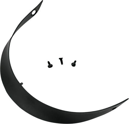 Black Bill's Exhausts AFX FX-72 Peak helmet with screws, showcasing the sleek helmet design in a detailed product image.