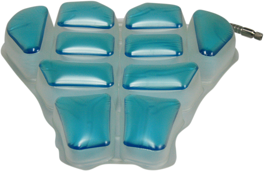 Bill's Exhausts Wild Ass Cushion air seat with air gel, black sport design, for engine comfort and support.