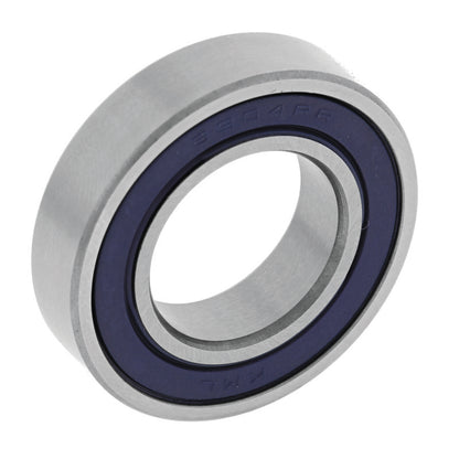 QuadBoss 6003-2RS high-speed power sports bearing with triple-lip seals, showing the metal bearing with rubber seals in a close-up shot.