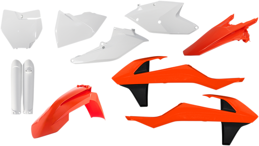 ACERBIS Full Replacement Body Kit - OEM '18 Orange/White/Black 2421065909 - Howling Moto