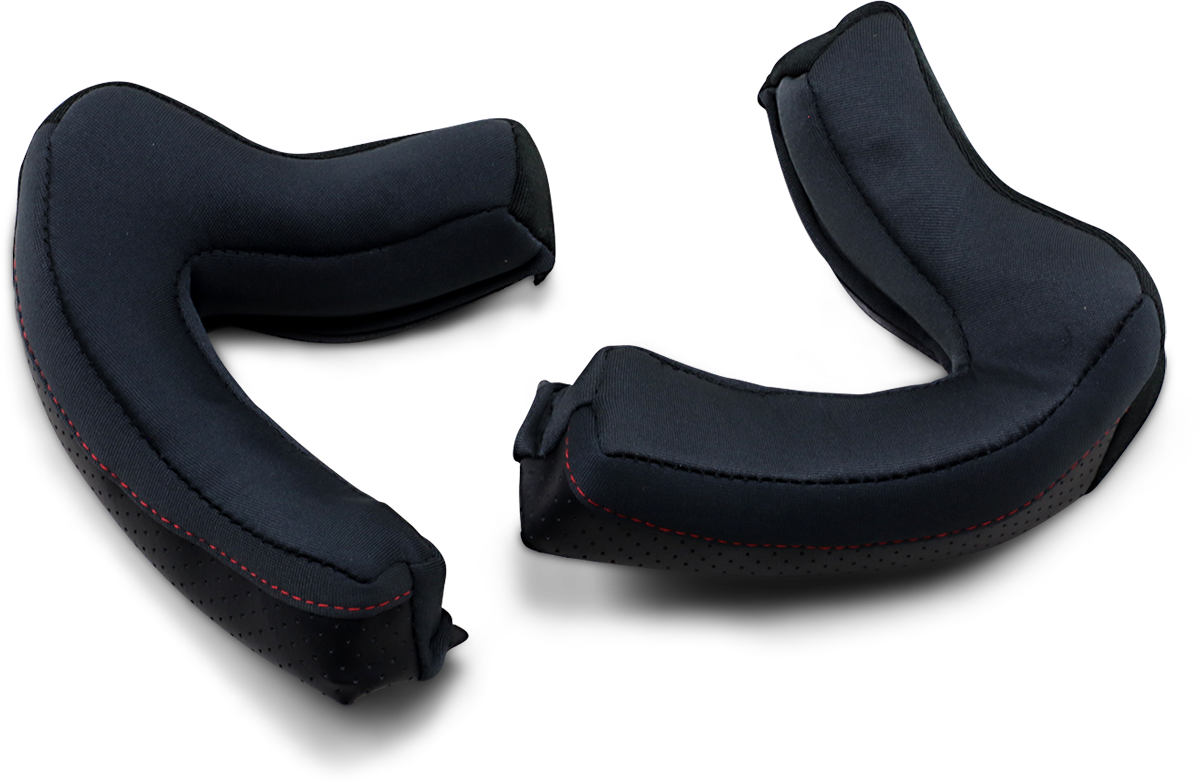 Black Z1R Road Maxx Cheek Pads in Small size, designed for Z1R motorcycle helmets, shown in the image.