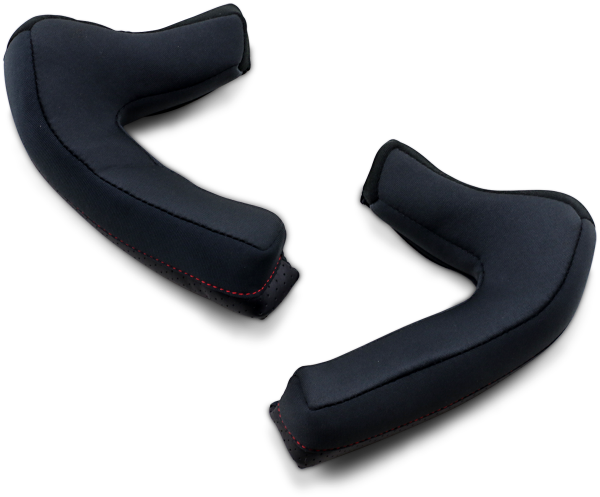 Black Z1R Road Maxx Cheek Pads in large size for Z1R helmets, shown in the image.