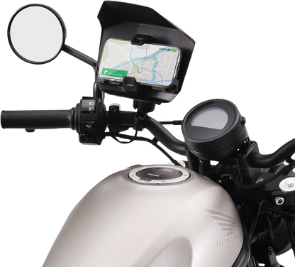 ZETA, ZETA Tough Lock Phone Mount with Shield Kit - CNC Precision Motorcycle Smartphone Holder ZE60-0030