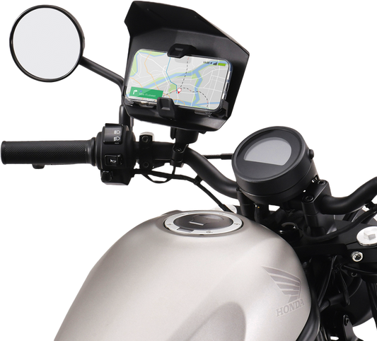 ZETA, ZETA Tough Lock Phone Mount with Shield Kit - CNC Precision Motorcycle Smartphone Holder ZE60-0030