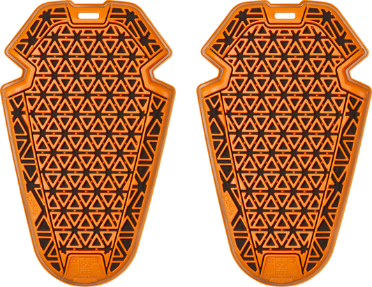 ICON D3O Ghost Level 2 impact protectors for elbows and knees, featuring black guards with D3O padding and adjustable straps.