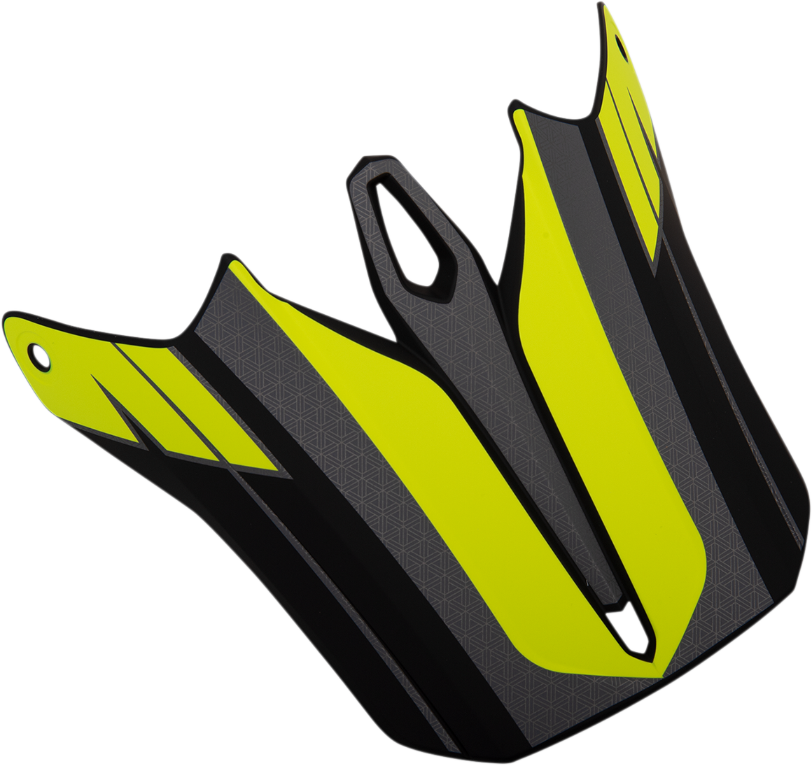 Z1R F.I. Visor Kit for Hysteria helmet in hi-vis yellow and gray, includes clear visor and mounting hardware.