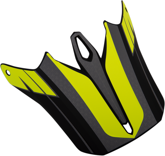 Z1R F.I. Visor Kit for Hysteria helmet in hi-vis yellow and gray, includes clear visor and mounting hardware.