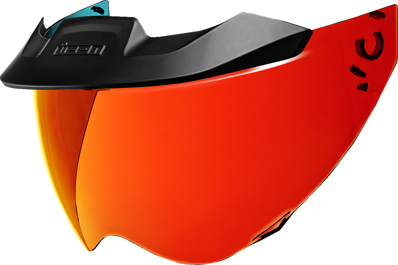 Bill's Exhausts ICON Domain™ MotoShield 22.06 RST Red helmet part, close-up of the red protective shield component.