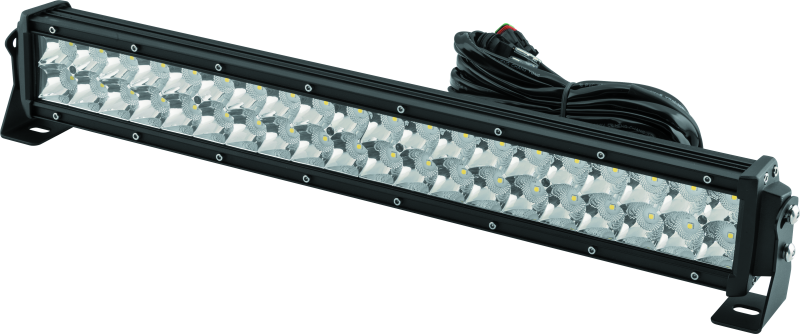 QuadBoss 22-inch double row LED light bar with combo flood and spot beams, designed for off-road and vehicle lighting.