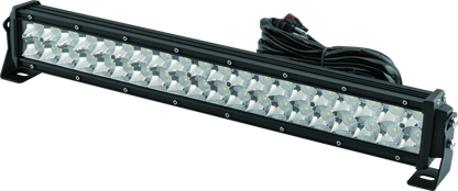 QuadBoss 22-inch double row LED light bar with combo flood and spot beams, designed for off-road and vehicle lighting.