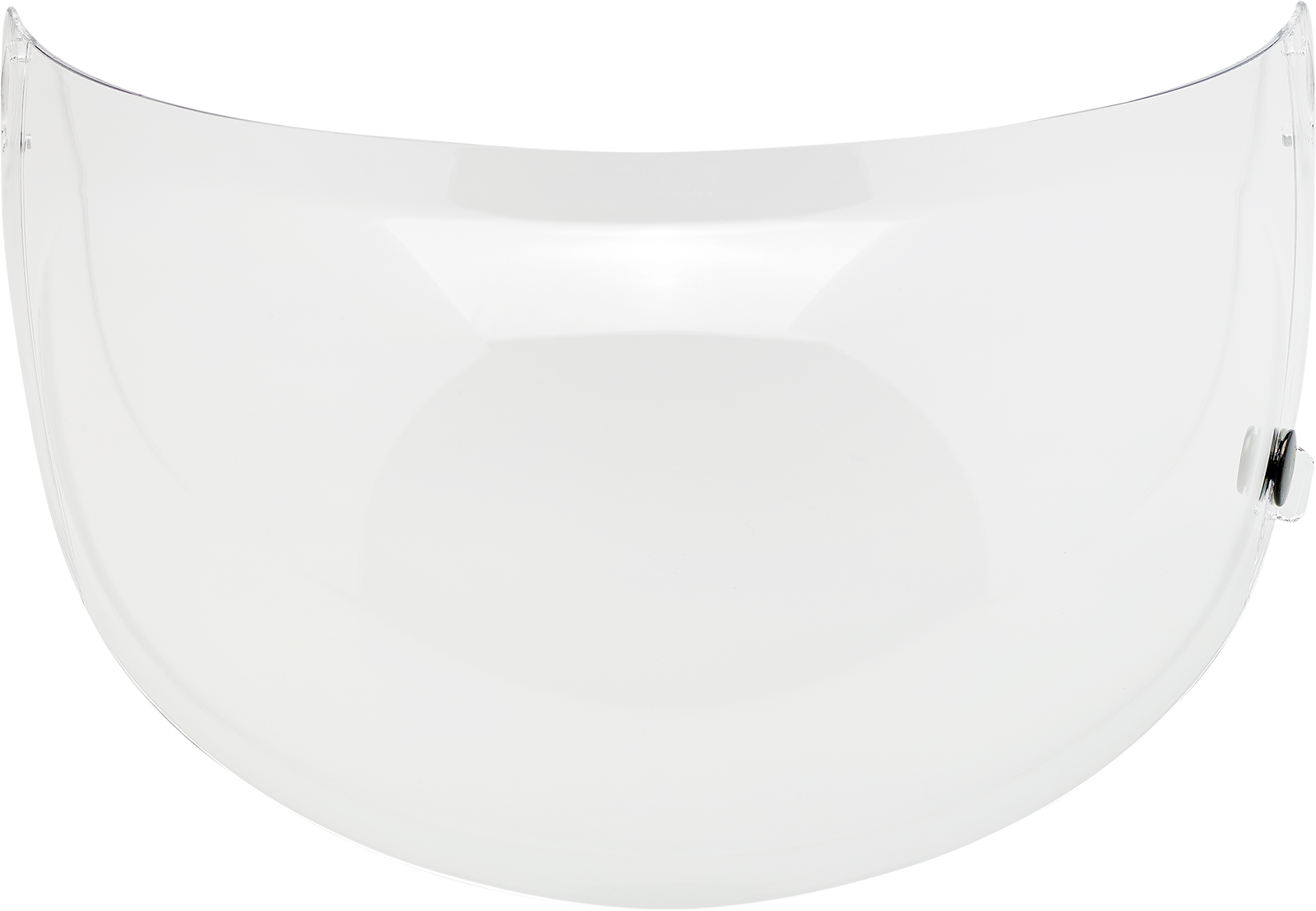 Clear bubble shield for BILTWELL Gringo S Gen 2 helmet, motorcycle helmet parts by Bill's Exhausts, shown with transparent design