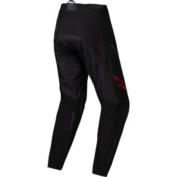 Black and white Alpinestars Pro-Dura motorcycle pants with reinforced durability and secure fit, size 30.