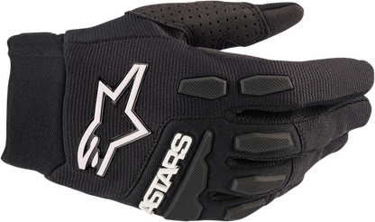 Alpinestars Women Stella Full Bore Gloves in black, medium size, showing the durable motorcycle glove with reinforced palms.