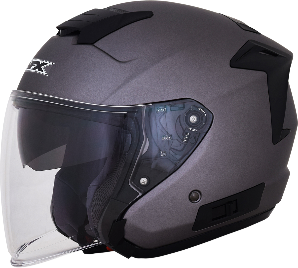 Bill's Exhausts AFX FX-60 helmet in frost gray, small size, with a sleek aerodynamic design and clear visor.