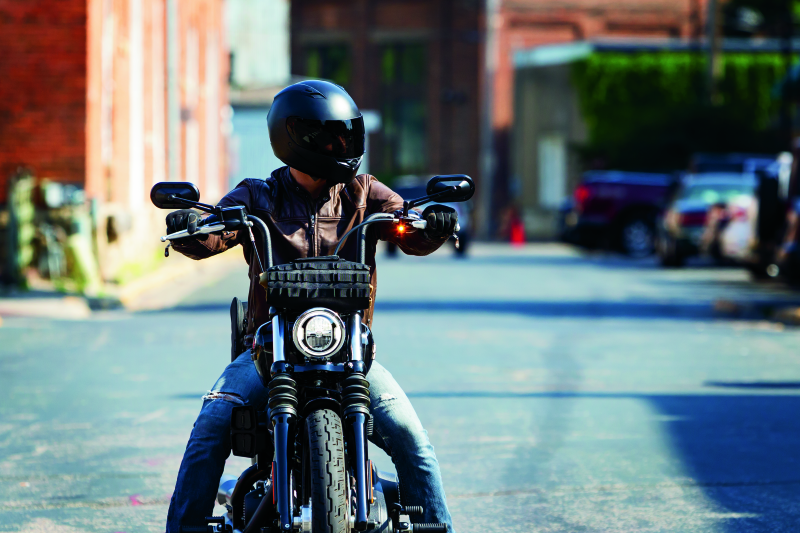 Kuryakyn Heavy Industry motorcycle mirrors in black with 6-inch stems, designed for Harley-Davidson and powersports bikes.