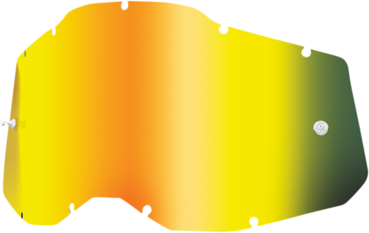 100% Accuri 2/Racecraft 2/Strata 2 Lens - Gold Mirror 59078-00002 - Howling Moto