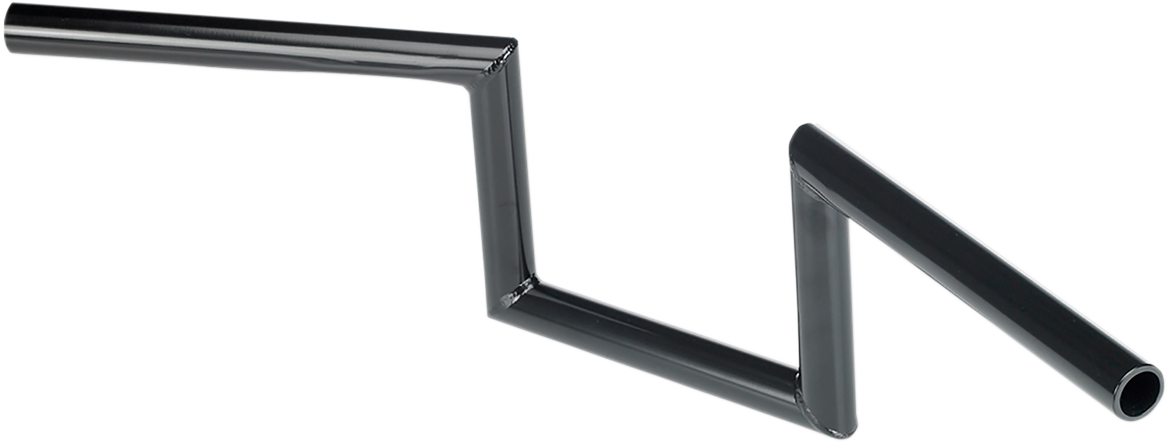Black BILTWELL Zed handlebar by Bill's Exhausts, showcasing the sleek, curved design for motorcycle handlebars.